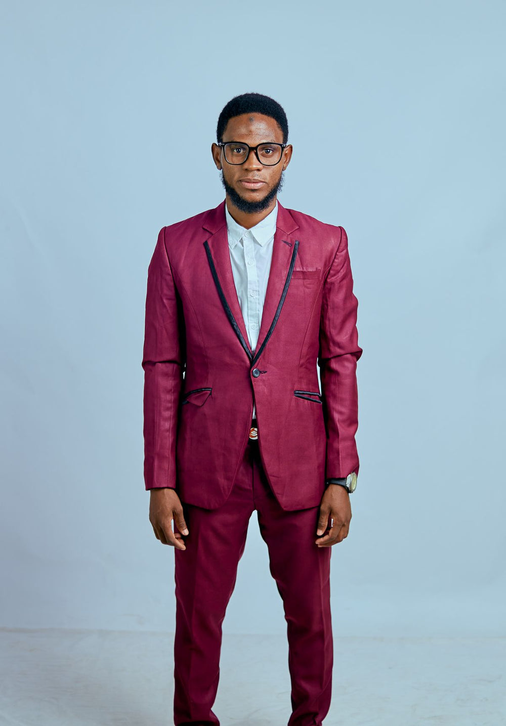 Purple 2-piece Pure Wool Suit — Turan