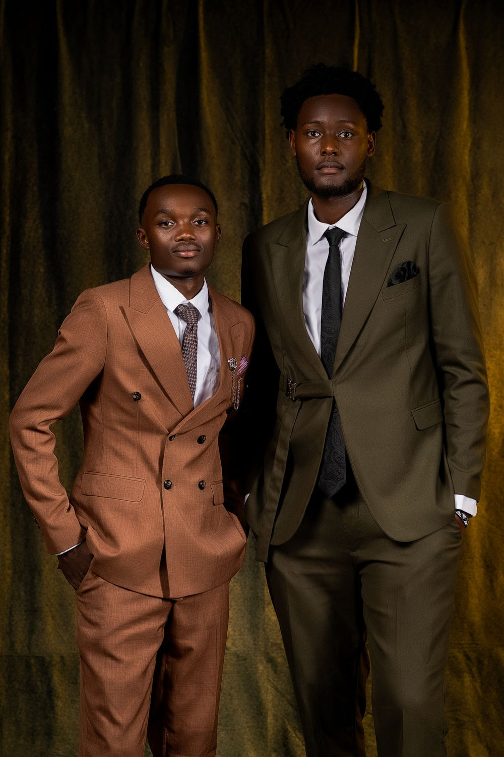 Brown 2-piece Wool Blend Suit — Alberto Salvadore